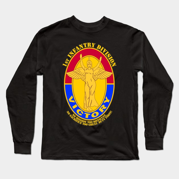 1st Infantry Division Long Sleeve T-Shirt by MBK